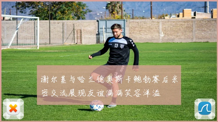 谢尔基与哈兰德奥斯卡鲍勃赛后亲密交流展现友谊满满笑容洋溢